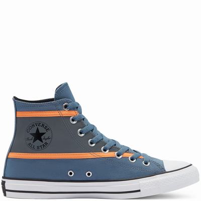 Converse Hi-Vis Chuck Taylor All Star - Naisten Matalavartiset Tennarit - Sininen/Oranssi